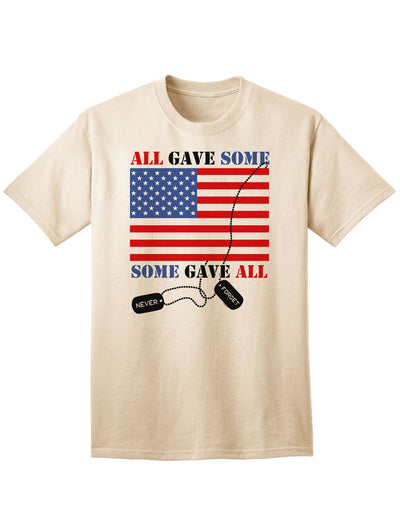 Adult T-Shirt Collection: Honoring Those Who Sacrificed-Mens T-shirts-TooLoud-Natural-Small-Davson Sales