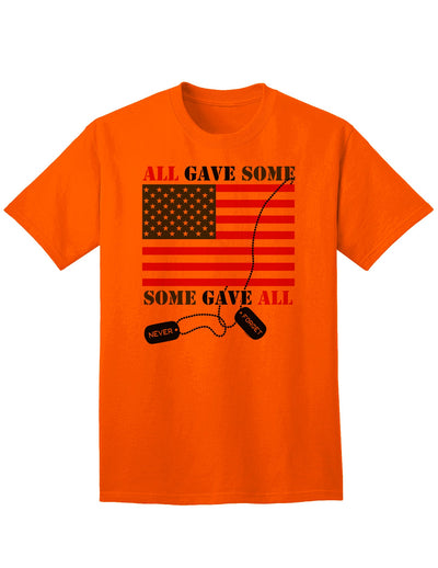 Adult T-Shirt Collection: Honoring Those Who Sacrificed-Mens T-shirts-TooLoud-Orange-Small-Davson Sales