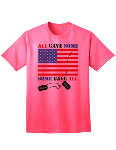 Adult T-Shirt Collection: Honoring Those Who Sacrificed-Mens T-shirts-TooLoud-Neon-Pink-Small-Davson Sales