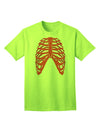 Adult T-Shirt Collection: Human Red Skeleton Bones Ribcage - A Unique Fashion Statement-Mens T-shirts-TooLoud-Neon-Green-Small-Davson Sales