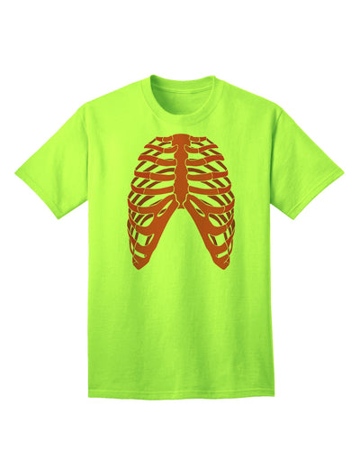 Adult T-Shirt Collection: Human Red Skeleton Bones Ribcage - A Unique Fashion Statement-Mens T-shirts-TooLoud-Neon-Green-Small-Davson Sales