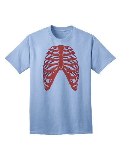 Adult T-Shirt Collection: Human Red Skeleton Bones Ribcage - A Unique Fashion Statement-Mens T-shirts-TooLoud-Light-Blue-Small-Davson Sales