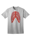 Adult T-Shirt Collection: Human Red Skeleton Bones Ribcage - A Unique Fashion Statement-Mens T-shirts-TooLoud-AshGray-Small-Davson Sales