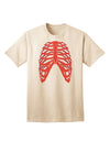 Adult T-Shirt Collection: Human Red Skeleton Bones Ribcage - A Unique Fashion Statement-Mens T-shirts-TooLoud-Natural-Small-Davson Sales