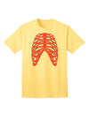 Adult T-Shirt Collection: Human Red Skeleton Bones Ribcage - A Unique Fashion Statement-Mens T-shirts-TooLoud-Yellow-Small-Davson Sales