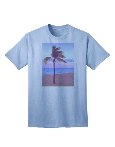 Adult T-Shirt Collection: Palm Tree Beach Filter - A Tropical Style Statement-Mens T-shirts-TooLoud-Light-Blue-Small-Davson Sales