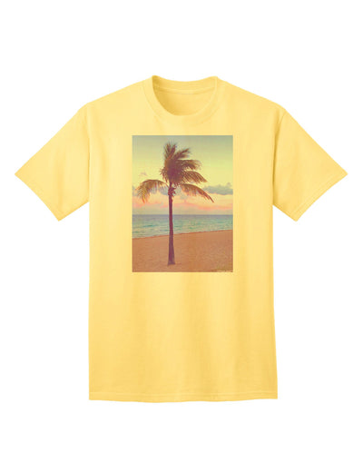 Adult T-Shirt Collection: Palm Tree Beach Filter - A Tropical Style Statement-Mens T-shirts-TooLoud-Yellow-Small-Davson Sales