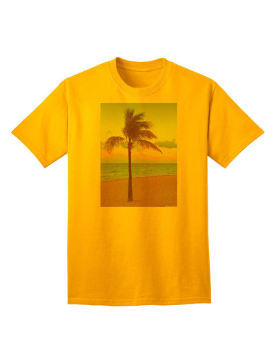 Adult T-Shirt Collection: Palm Tree Beach Filter - A Tropical Style Statement-Mens T-shirts-TooLoud-Gold-Small-Davson Sales