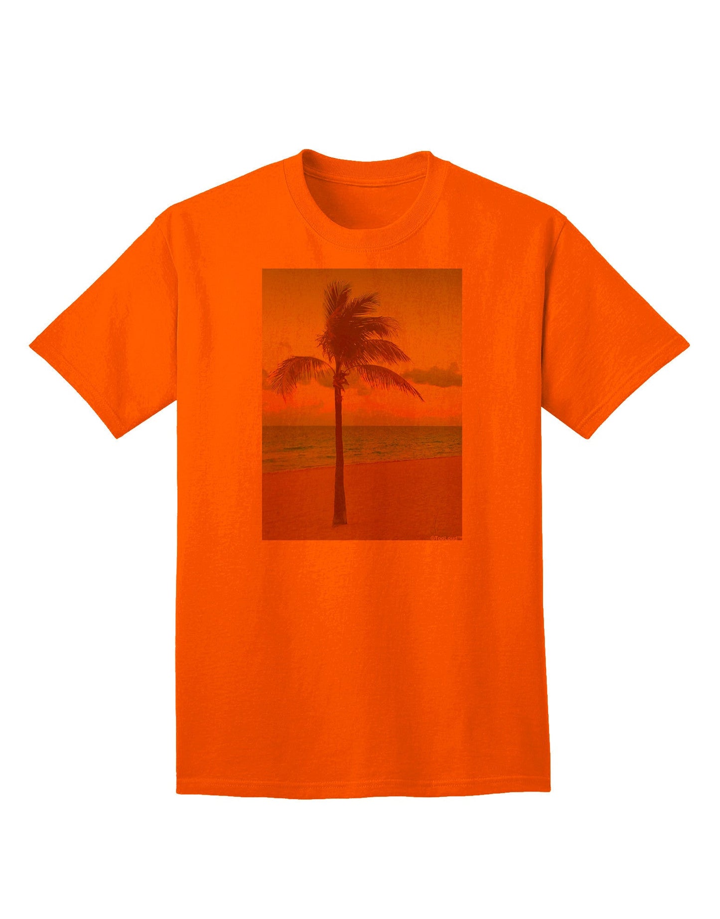 Adult T-Shirt Collection: Palm Tree Beach Filter - A Tropical Style Statement-Mens T-shirts-TooLoud-Orange-Small-Davson Sales