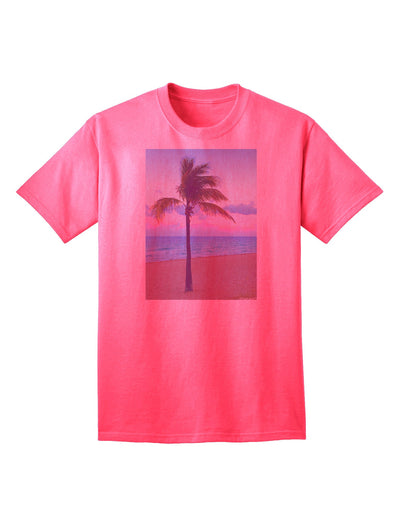 Adult T-Shirt Collection: Palm Tree Beach Filter - A Tropical Style Statement-Mens T-shirts-TooLoud-Neon-Pink-Small-Davson Sales