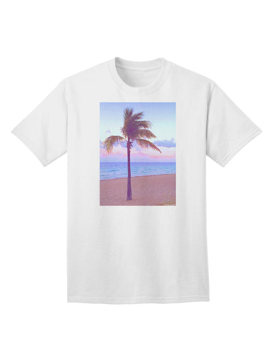 Adult T-Shirt Collection: Palm Tree Beach Filter - A Tropical Style Statement-Mens T-shirts-TooLoud-White-Small-Davson Sales