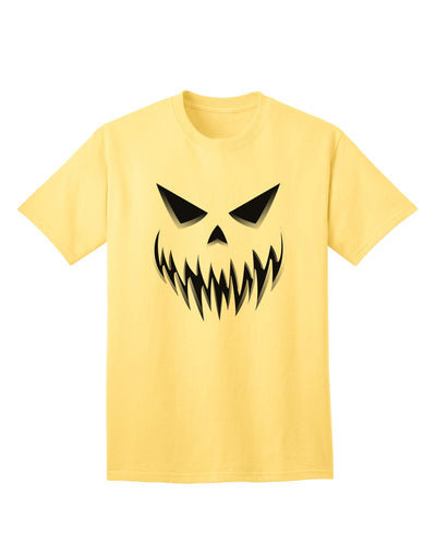 Adult T-Shirt Collection: Scary Evil Jack O' Lantern Pumpkin Face - A Spooky Ecommerce Exclusive-Mens T-shirts-TooLoud-Yellow-Small-Davson Sales