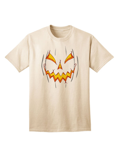 Adult T-Shirt Collection: Scary Glow Evil Jack O Lantern Pumpkin - A Spooky Ecommerce Exclusive-Mens T-shirts-TooLoud-Natural-Small-Davson Sales