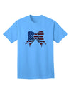 Adult T-Shirt Collection: The Patriotic Bow - Express Your National Pride-Mens T-shirts-TooLoud-Aquatic-Blue-Small-Davson Sales