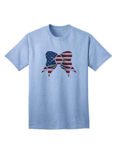 Adult T-Shirt Collection: The Patriotic Bow - Express Your National Pride-Mens T-shirts-TooLoud-Light-Blue-Small-Davson Sales