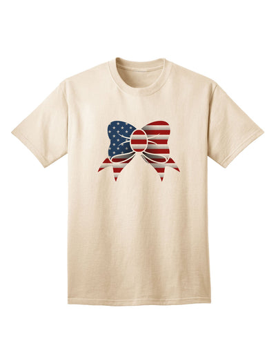 Adult T-Shirt Collection: The Patriotic Bow - Express Your National Pride-Mens T-shirts-TooLoud-Natural-Small-Davson Sales