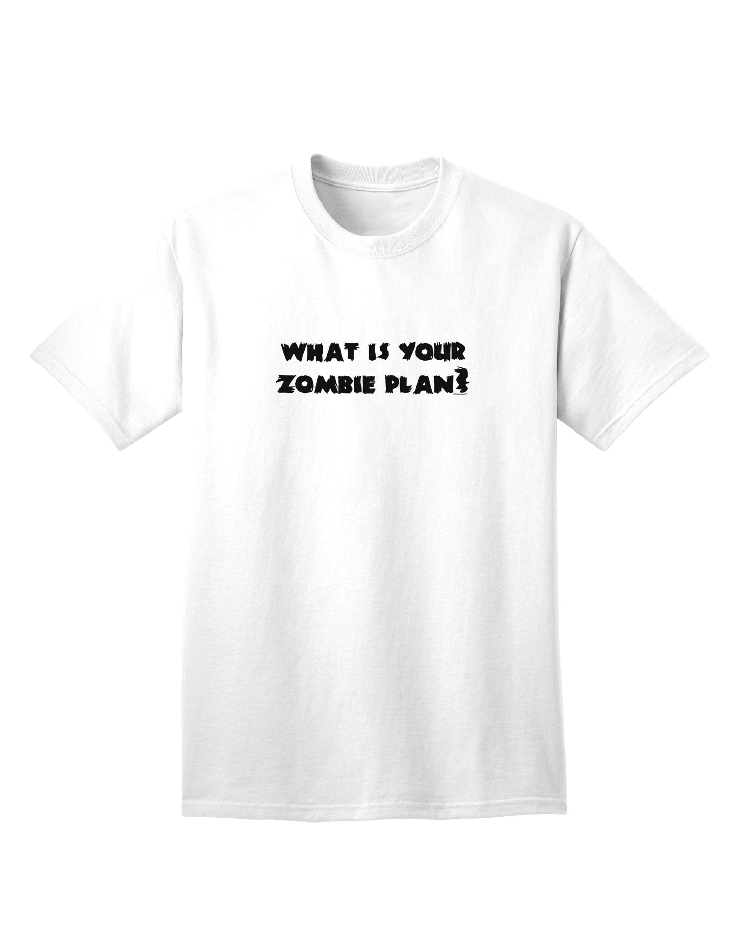 Adult T-Shirt: Discover Your Ultimate Zombie Survival Strategy-Mens T-shirts-TooLoud-White-Small-Davson Sales