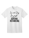 Adult T-Shirt: Embracing Social Distancing with Confidence-Mens T-shirts-TooLoud-White-Small-Davson Sales