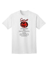 Adult T-Shirt Featuring Authentic Birthstone Garnet Design-Mens T-shirts-TooLoud-White-Small-Davson Sales