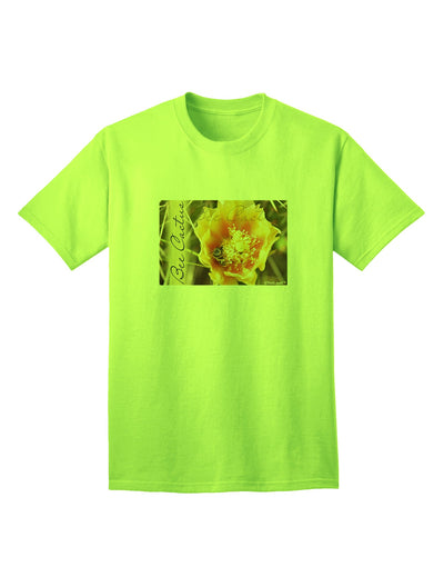 Adult T-Shirt Featuring Bee Cactus Design with Text Detailing-Mens T-shirts-TooLoud-Neon-Green-Small-Davson Sales