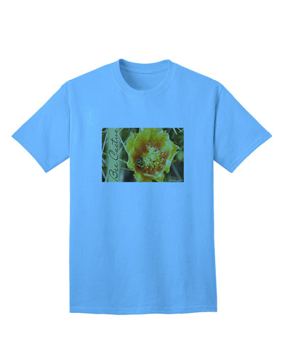 Adult T-Shirt Featuring Bee Cactus Design with Text Detailing-Mens T-shirts-TooLoud-Aquatic-Blue-Small-Davson Sales