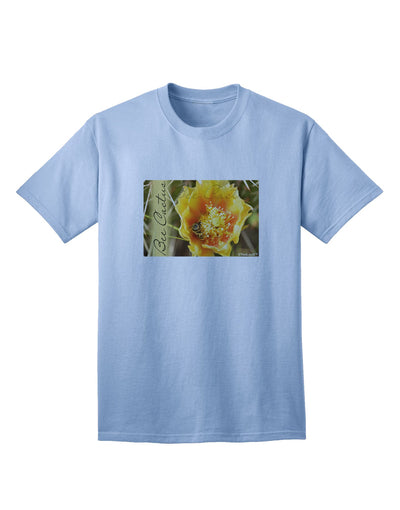 Adult T-Shirt Featuring Bee Cactus Design with Text Detailing-Mens T-shirts-TooLoud-Light-Blue-Small-Davson Sales