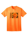 Adult T-Shirt Featuring Bee Cactus Design with Text Detailing-Mens T-shirts-TooLoud-Neon-Orange-Small-Davson Sales