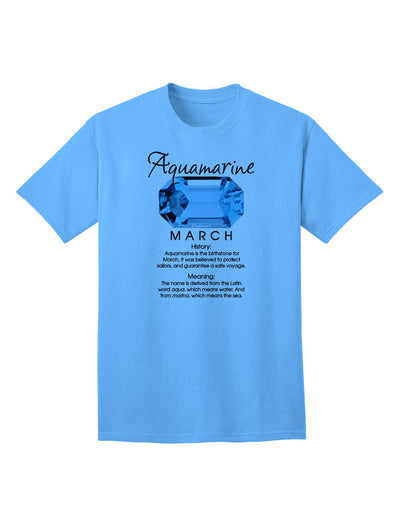 Adult T-Shirt Featuring Birthstone Aquamarine - A Unique Fashion Statement-Mens T-shirts-TooLoud-Aquatic-Blue-Small-Davson Sales