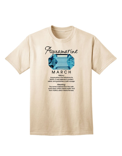 Adult T-Shirt Featuring Birthstone Aquamarine - A Unique Fashion Statement-Mens T-shirts-TooLoud-Natural-Small-Davson Sales