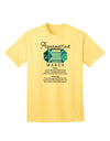 Adult T-Shirt Featuring Birthstone Aquamarine - A Unique Fashion Statement-Mens T-shirts-TooLoud-Yellow-Small-Davson Sales