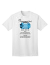 Adult T-Shirt Featuring Birthstone Aquamarine - A Unique Fashion Statement-Mens T-shirts-TooLoud-White-Small-Davson Sales