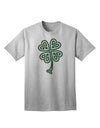 Adult T-Shirt Featuring Celtic Knot 4 Leaf Clover Design - A St. Patrick's Day Special Edition-Mens T-shirts-TooLoud-AshGray-Small-Davson Sales