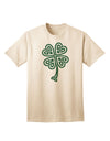 Adult T-Shirt Featuring Celtic Knot 4 Leaf Clover Design - A St. Patrick's Day Special Edition-Mens T-shirts-TooLoud-Natural-Small-Davson Sales