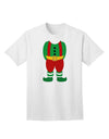 Adult T-Shirt Featuring Christmas Elf Boy Character Design-Mens T-shirts-TooLoud-White-Small-Davson Sales