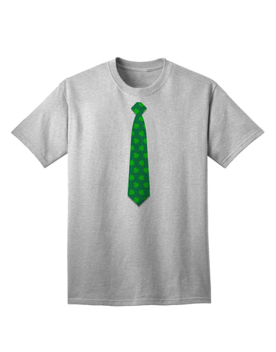 Adult T-Shirt Featuring Clover Pattern Design for St. Patrick's Day Celebration-Mens T-shirts-TooLoud-AshGray-Small-Davson Sales