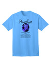 Adult T-Shirt Featuring February's Birthstone - The Amethyst-Mens T-shirts-TooLoud-Aquatic-Blue-Small-Davson Sales