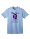 Adult T-Shirt Featuring February's Birthstone - The Amethyst-Mens T-shirts-TooLoud-Light-Blue-Small-Davson Sales