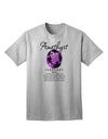 Adult T-Shirt Featuring February's Birthstone - The Amethyst-Mens T-shirts-TooLoud-AshGray-Small-Davson Sales