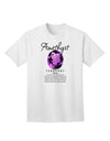 Adult T-Shirt Featuring February's Birthstone - The Amethyst-Mens T-shirts-TooLoud-White-Small-Davson Sales