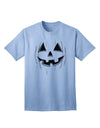 Adult T-Shirt Featuring Halloween Pumpkin Smile Jack O Lantern - A Seasonal Must-Have-Mens T-shirts-TooLoud-Light-Blue-Small-Davson Sales