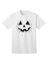 Adult T-Shirt Featuring Halloween Pumpkin Smile Jack O Lantern - A Seasonal Must-Have-Mens T-shirts-TooLoud-White-Small-Davson Sales