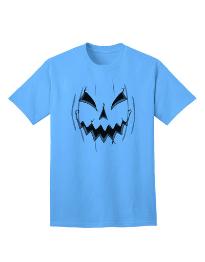 Adult T-Shirt Featuring Halloween's Scary Evil Jack O Lantern Pumpkin Design-Mens T-shirts-TooLoud-Aquatic-Blue-Small-Davson Sales