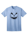 Adult T-Shirt Featuring Halloween's Scary Evil Jack O Lantern Pumpkin Design-Mens T-shirts-TooLoud-Light-Blue-Small-Davson Sales