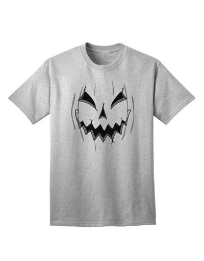 Adult T-Shirt Featuring Halloween's Scary Evil Jack O Lantern Pumpkin Design-Mens T-shirts-TooLoud-AshGray-Small-Davson Sales