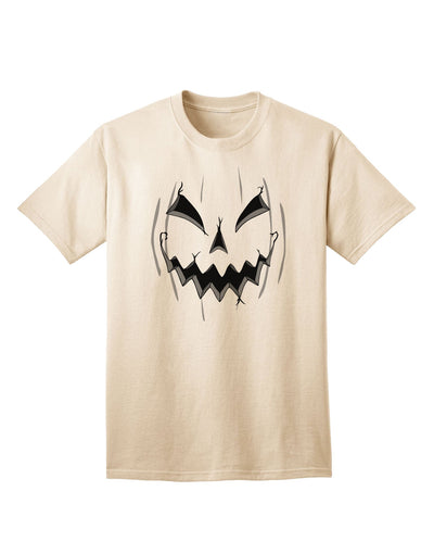 Adult T-Shirt Featuring Halloween's Scary Evil Jack O Lantern Pumpkin Design-Mens T-shirts-TooLoud-Natural-Small-Davson Sales