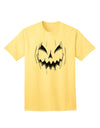 Adult T-Shirt Featuring Halloween's Scary Evil Jack O Lantern Pumpkin Design-Mens T-shirts-TooLoud-Yellow-Small-Davson Sales