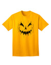 Adult T-Shirt Featuring Halloween's Scary Evil Jack O Lantern Pumpkin Design-Mens T-shirts-TooLoud-Gold-Small-Davson Sales