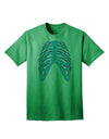 Adult T-Shirt Featuring Human Blue Skeleton Bones Ribcage - A Unique Fashion Statement-Mens T-shirts-TooLoud-Kelly-Green-Small-Davson Sales