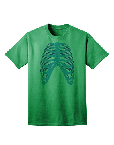 Adult T-Shirt Featuring Human Blue Skeleton Bones Ribcage - A Unique Fashion Statement-Mens T-shirts-TooLoud-Kelly-Green-Small-Davson Sales