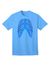 Adult T-Shirt Featuring Human Blue Skeleton Bones Ribcage - A Unique Fashion Statement-Mens T-shirts-TooLoud-Aquatic-Blue-Small-Davson Sales